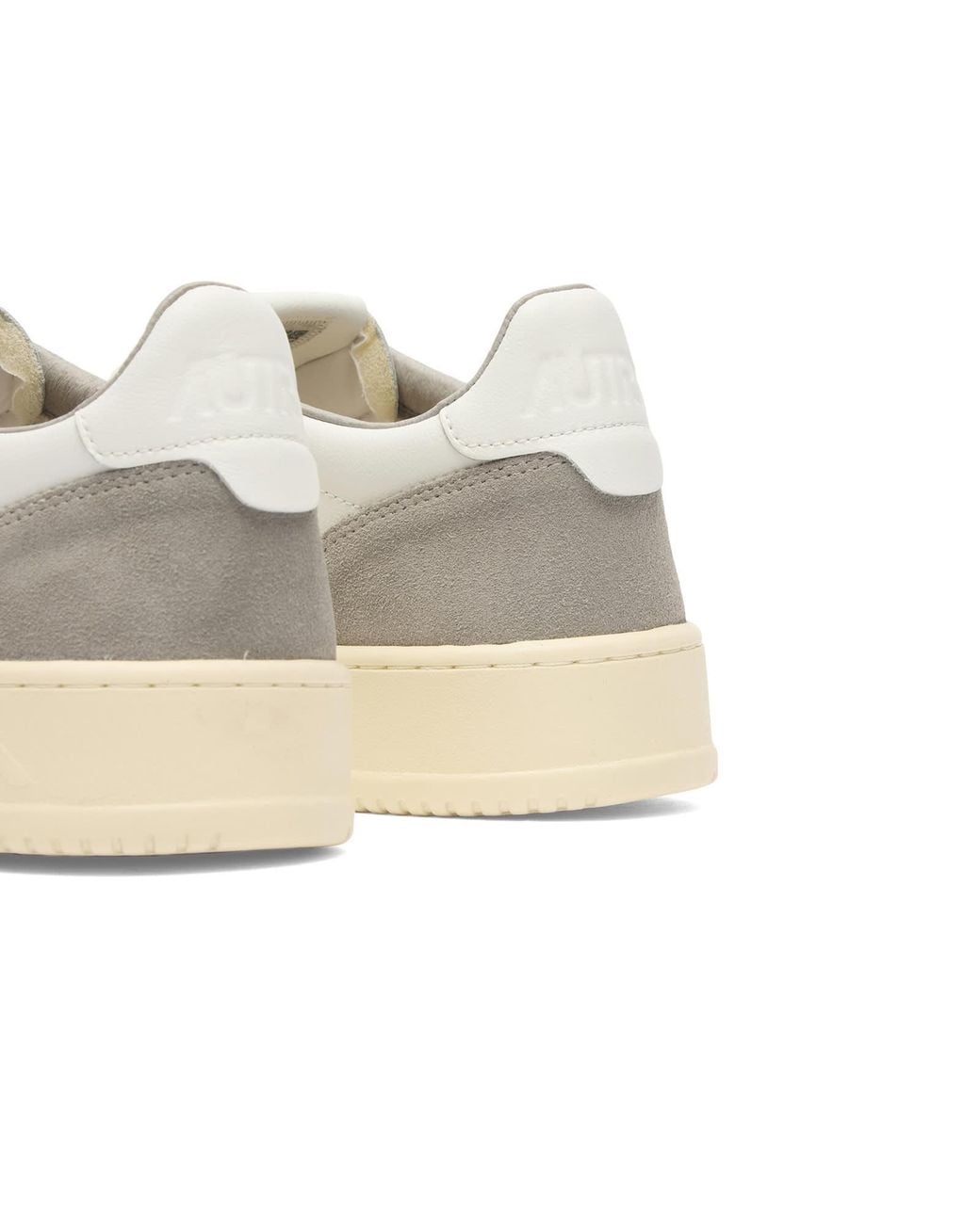 Autry White Medalist Low Leather Suede Sneakers for men