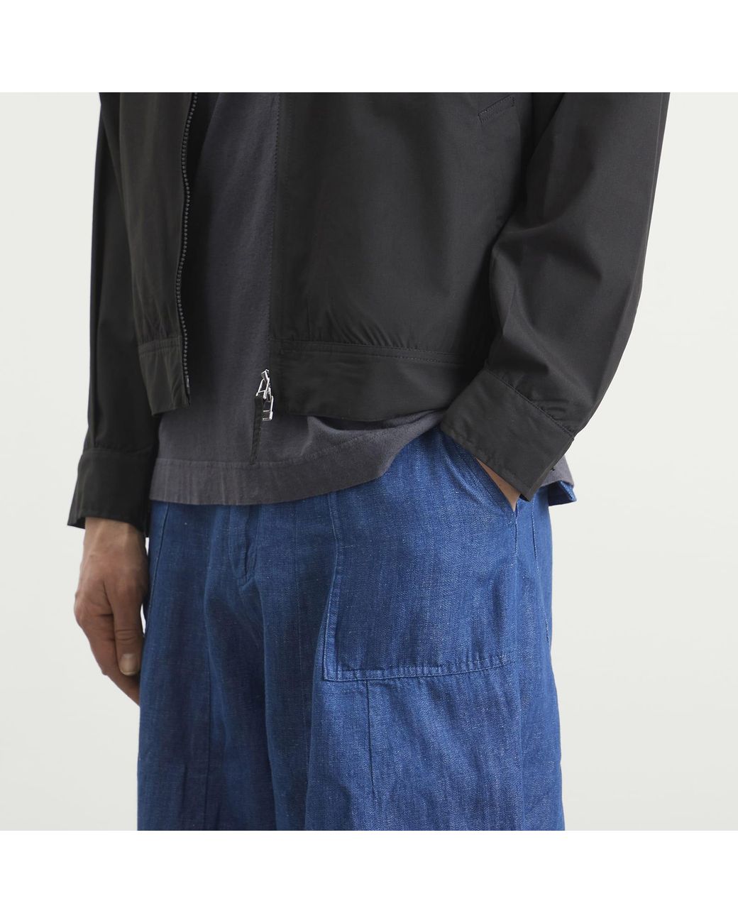 FRIZMWORKS Blue Denim Balloon Pants for men