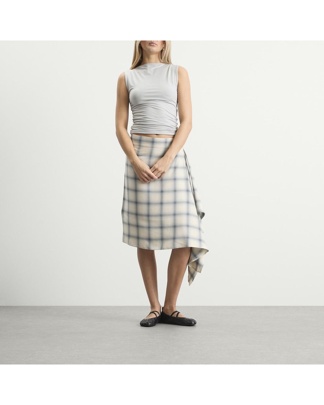 Coperni White Zero Waste Long Skirt