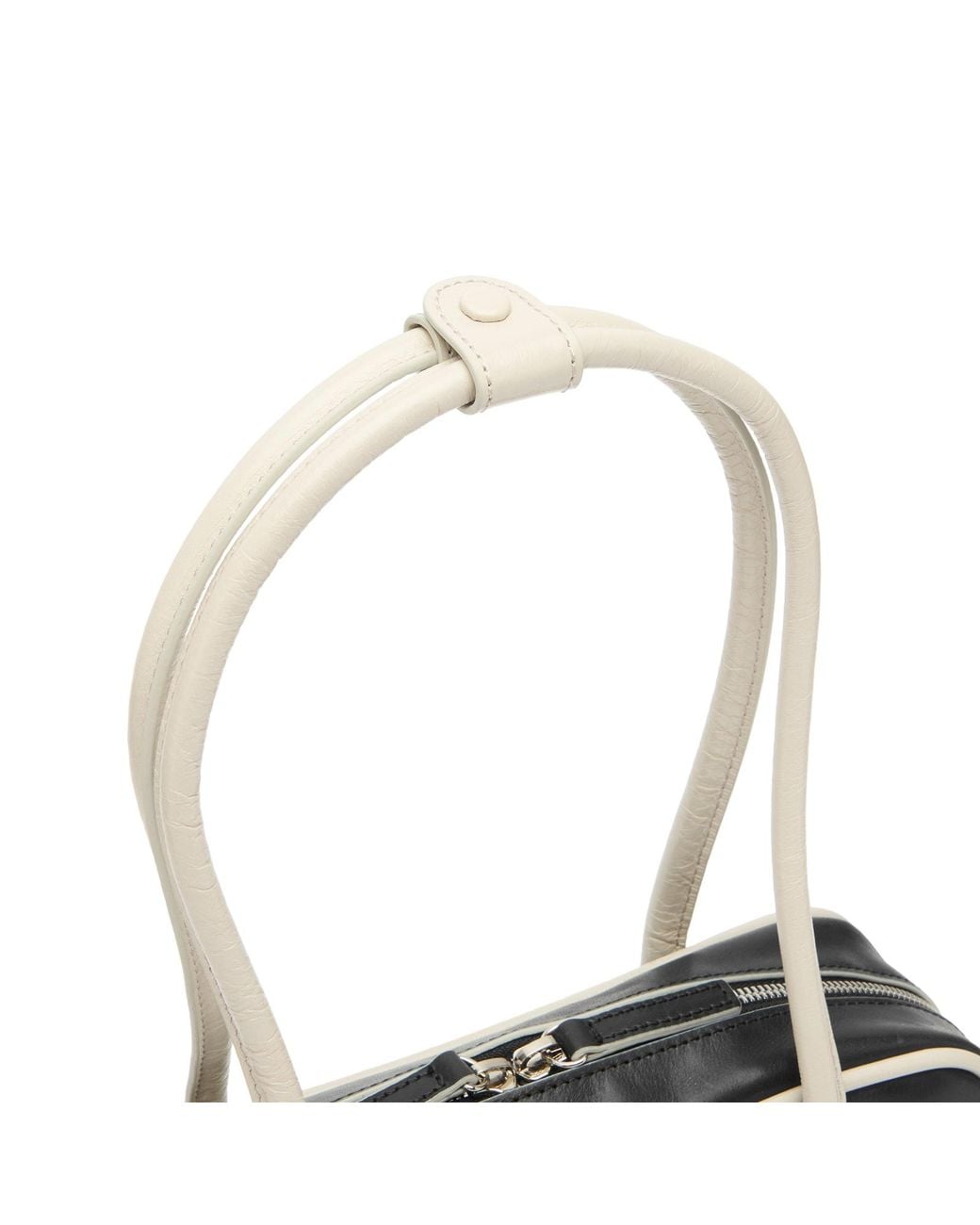 MARGE SHERWOOD Black Soft Piping Mini Soft Boston Ew Bag