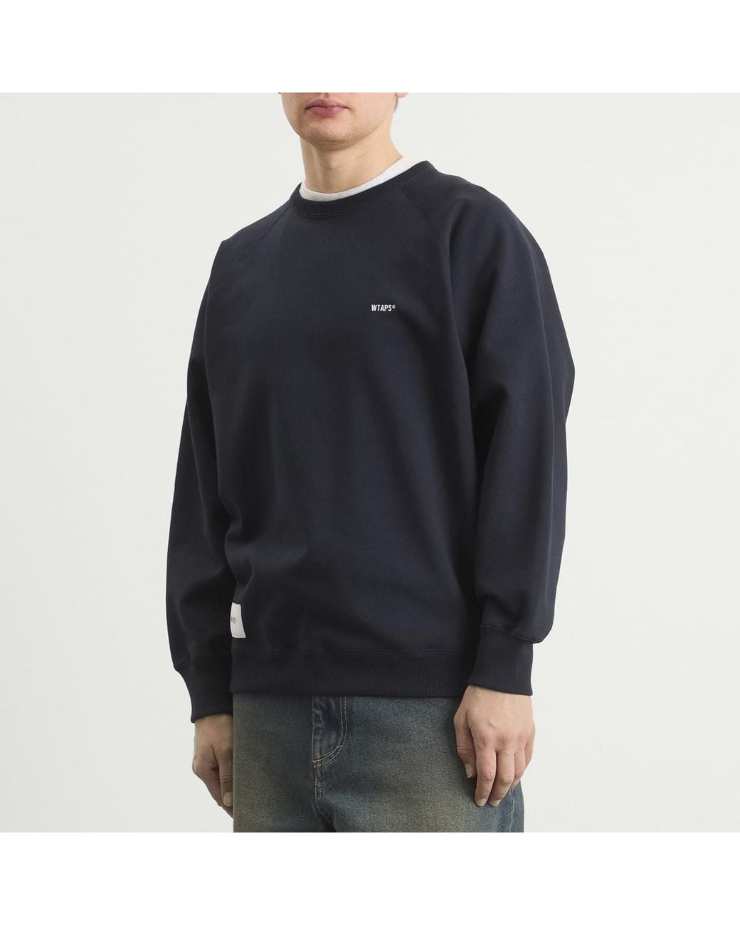 (w)taps Blue Sign Logo Sweatshirt for men