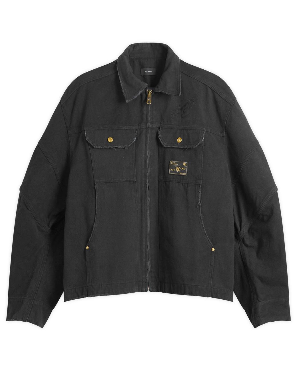 Willy Chavarria Stockton Work Jacket in Black for Men | Lyst