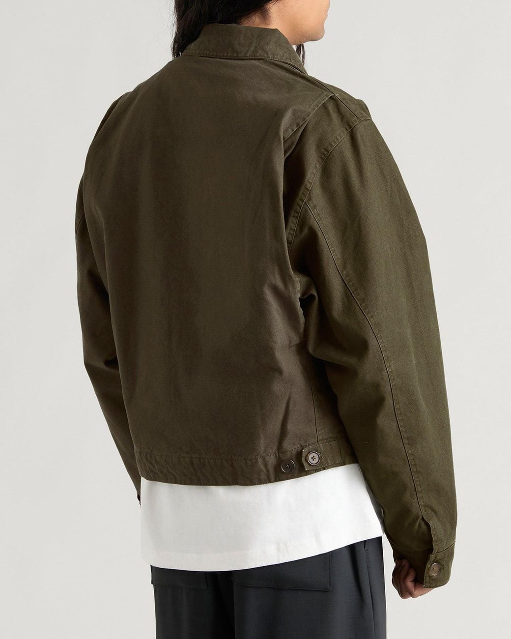Entire studios Green Hatch Cotton Jacket for men