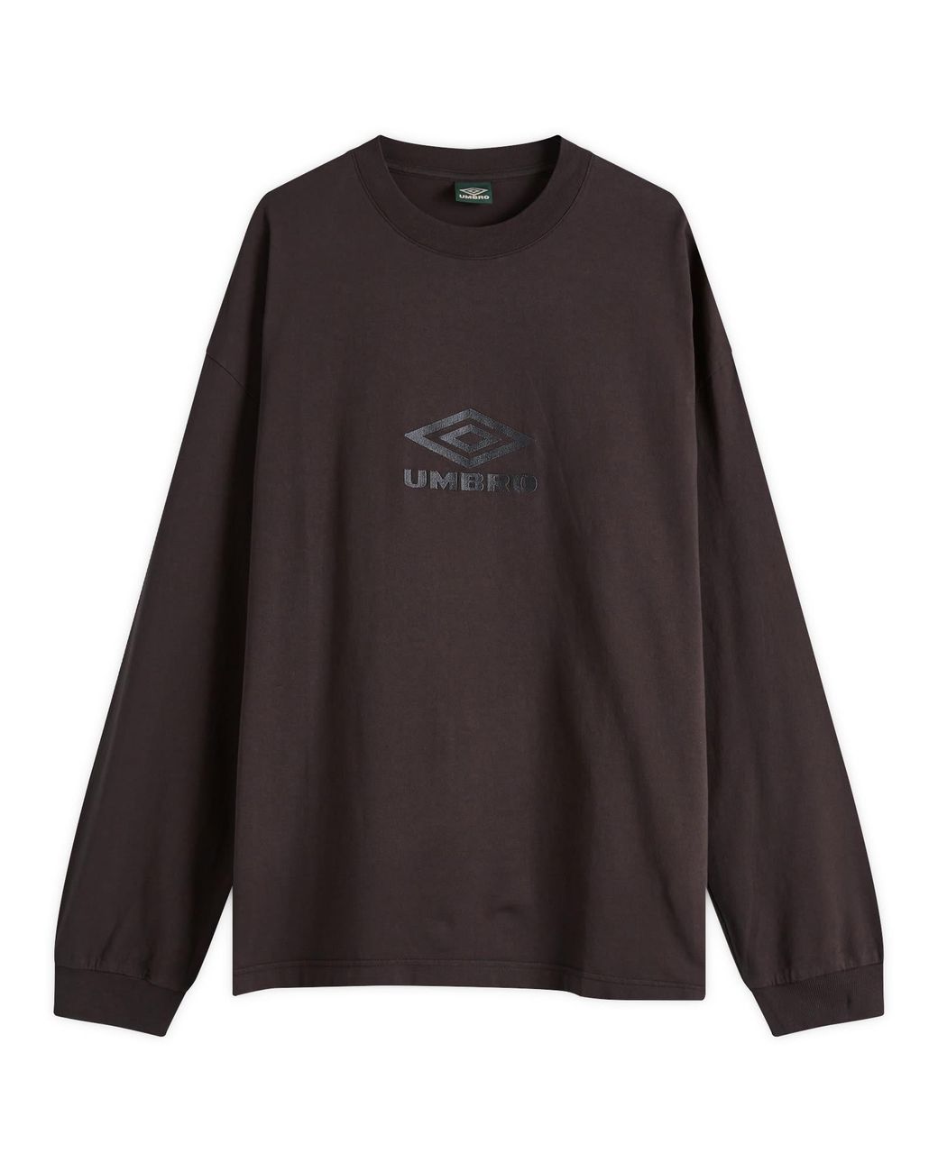 Umbro by Slam Jam Og Logo Long Sleeve T-Shirt in Black for