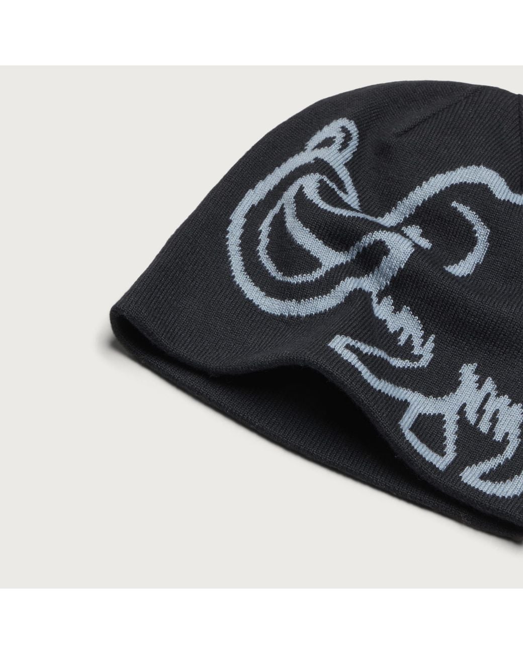 Mammut Black Reversible Logo Beanie for men