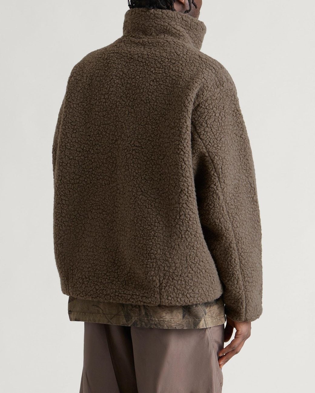 Goldwin Deep Pile Fleece Jacket in Brown for Men | Lyst