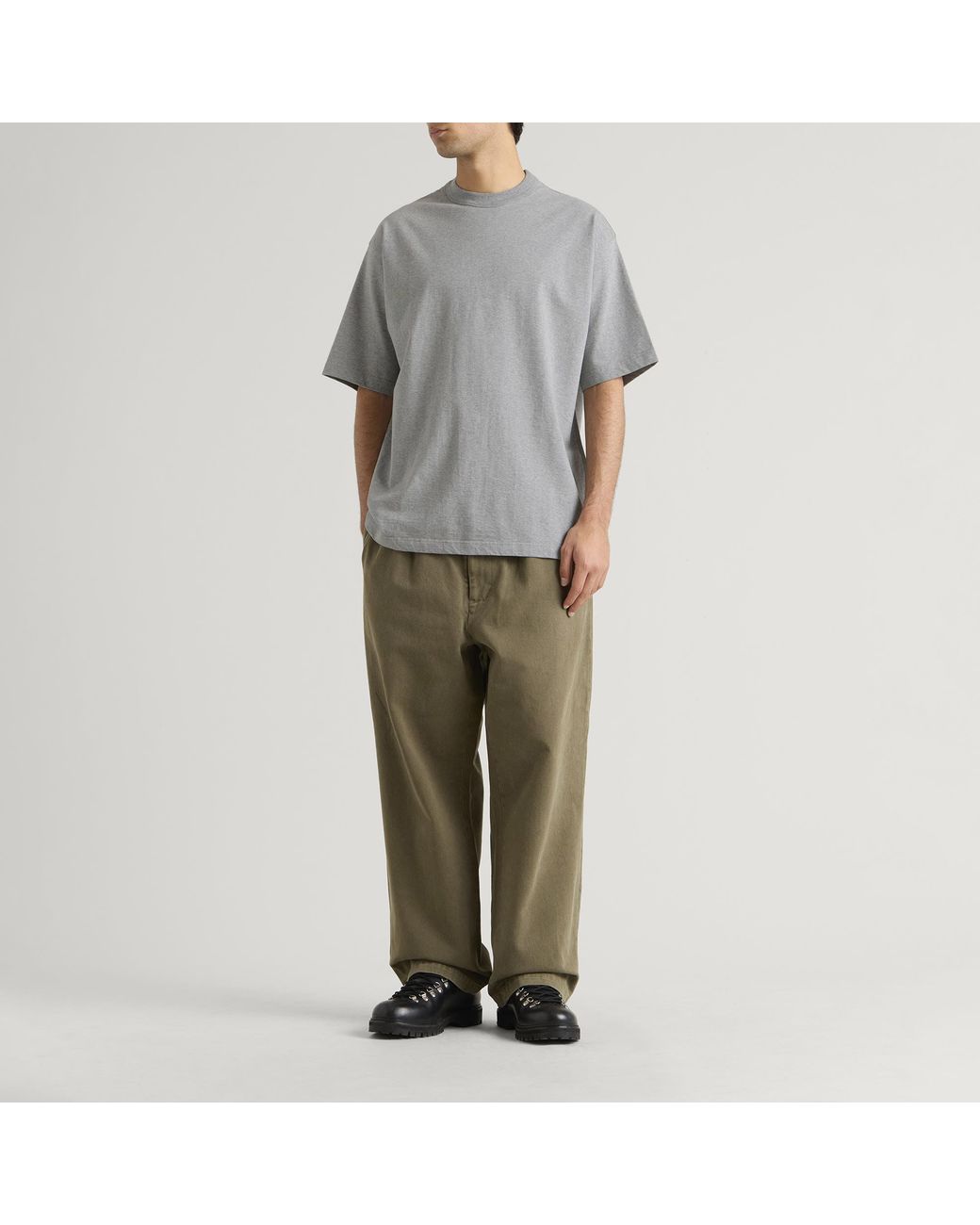 Unlikely Dry Goods Gray Crystal Falls Graphic T-Shirt for men
