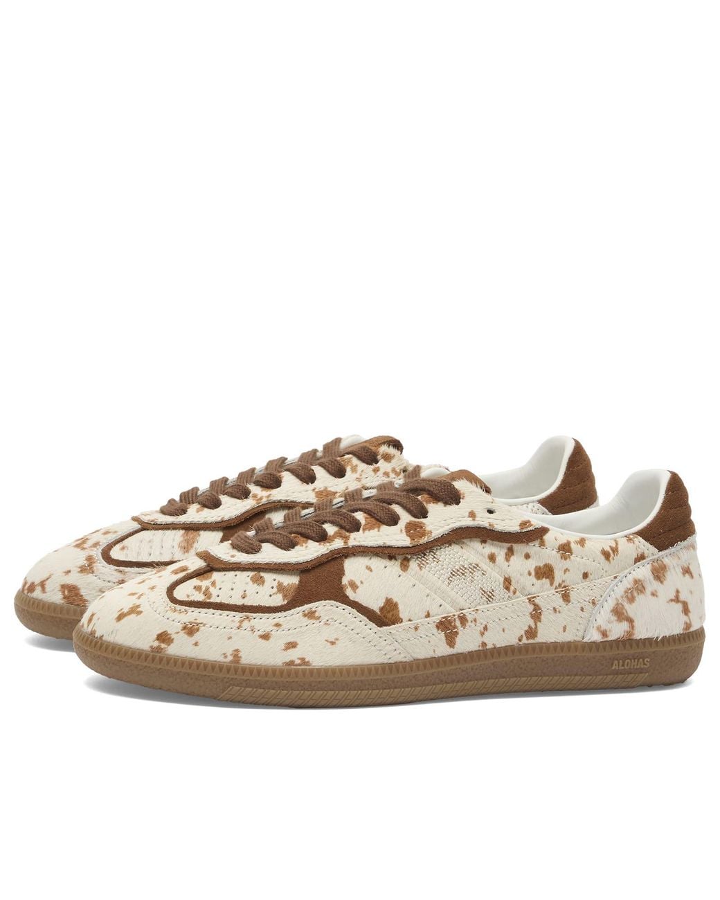 Alohas Tb 490 Rife Leather Sneakers in Natural | Lyst