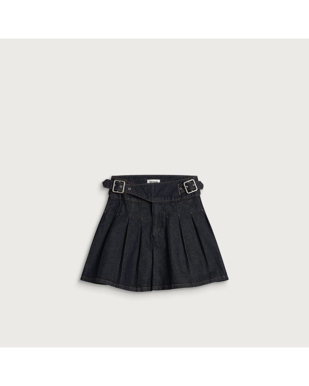 Damson Madder Black Dasha Mini Denim Skirt
