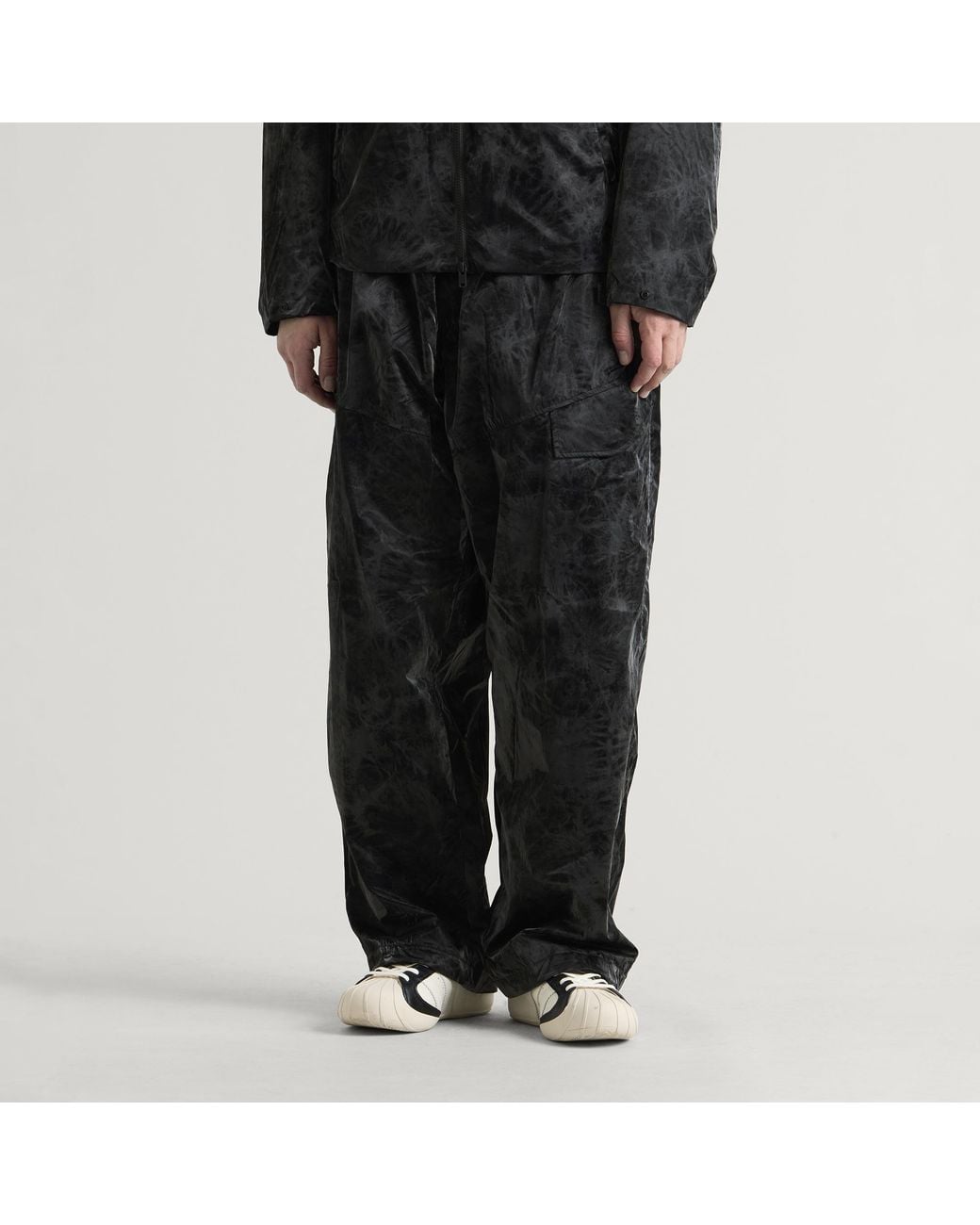 Y-3 Black Marble Nylon Tapered Pant for men
