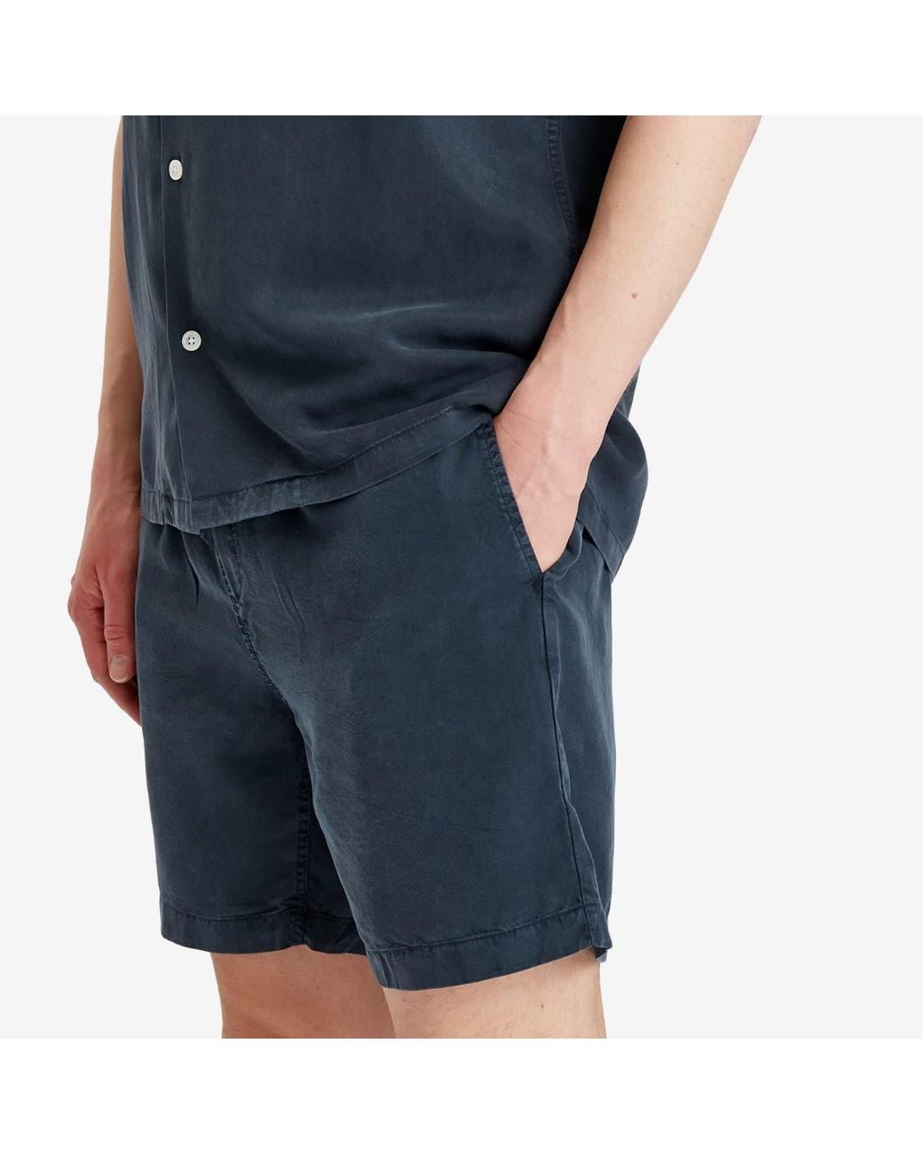 Portuguese Flannel Blue Dogtown Shorts for men