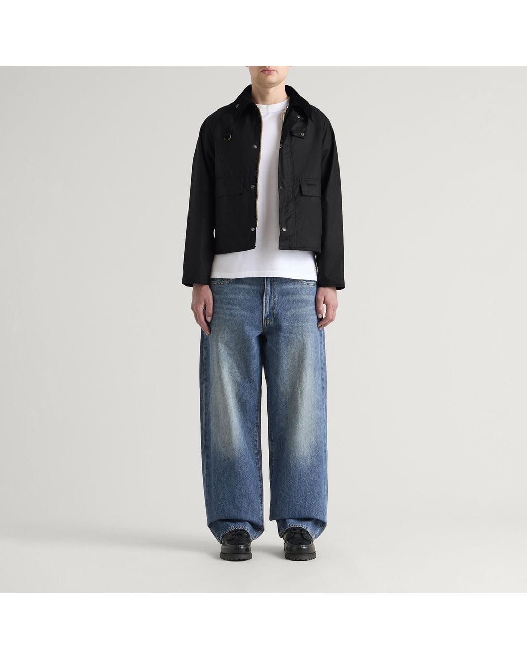 Barbour Black Sl Spey Wax Jacket for men