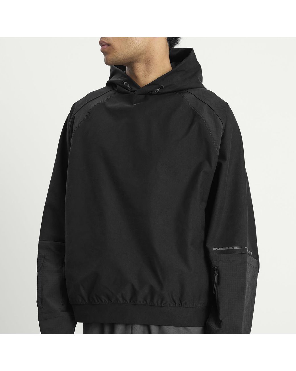 Nike Black Tech Shori Utility Hoodie for men