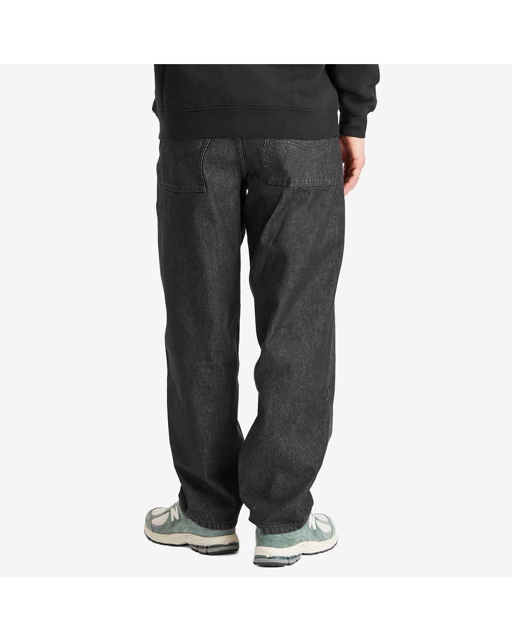 Dime Gray Classic Baggy Denim Pants for men