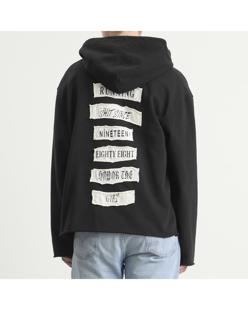 Honor The Gift Black Running Shit Since 1988 Zip Hoodie for men