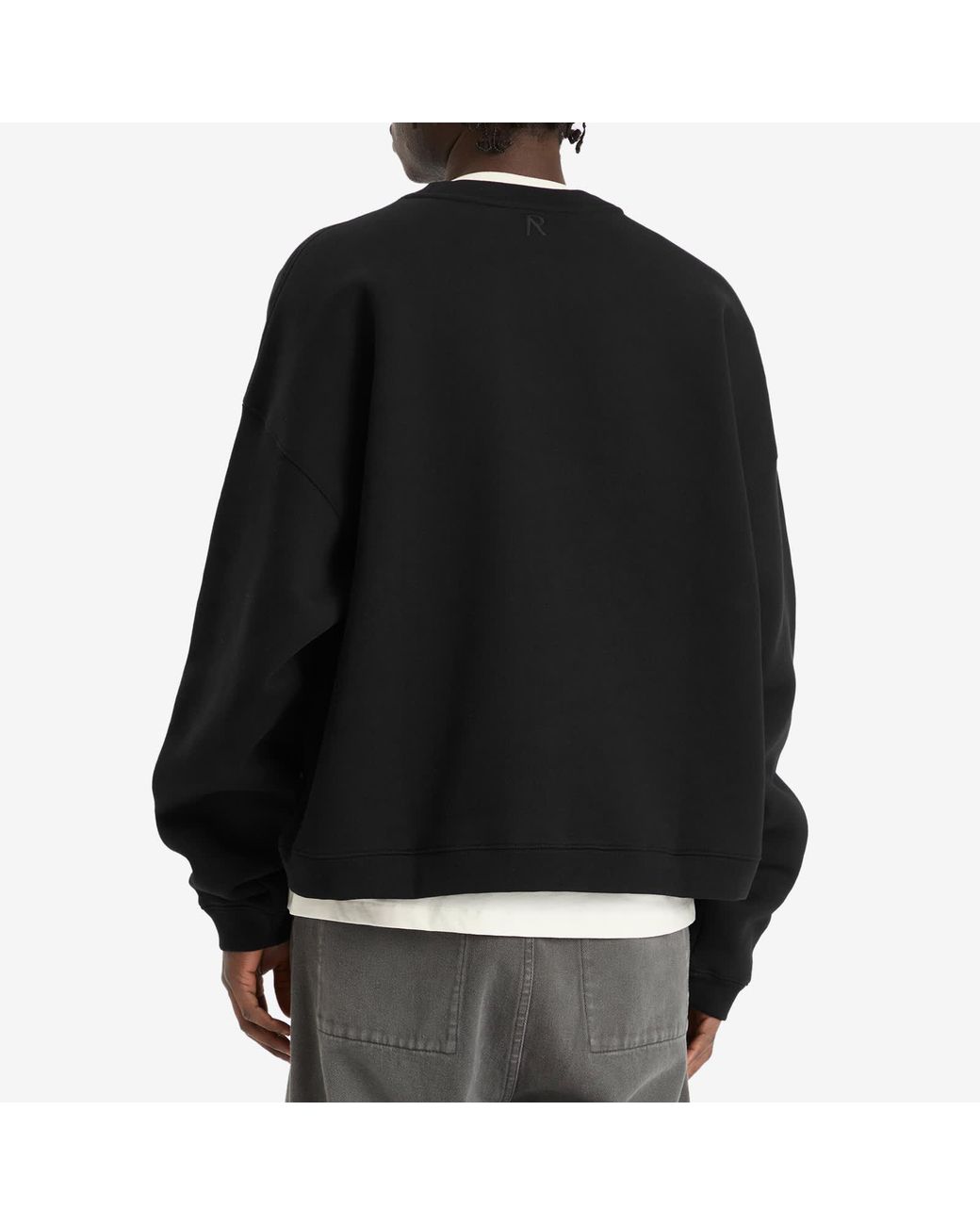 Represent Black Initial Boxy Sweater Sweatshirt for men