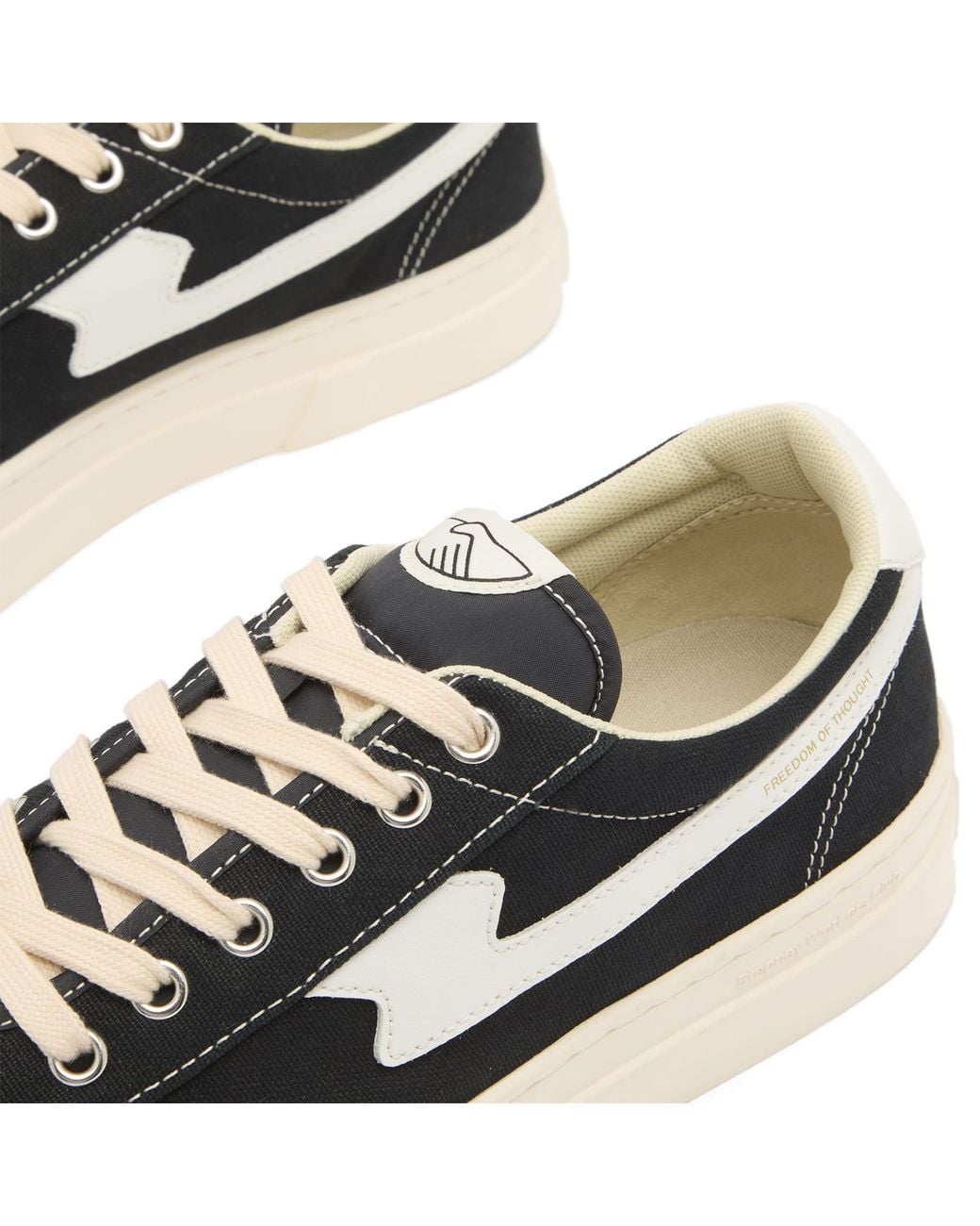 Stepney Workers Club Black Dellow S-Strike Cup Canvas Sneaker for men