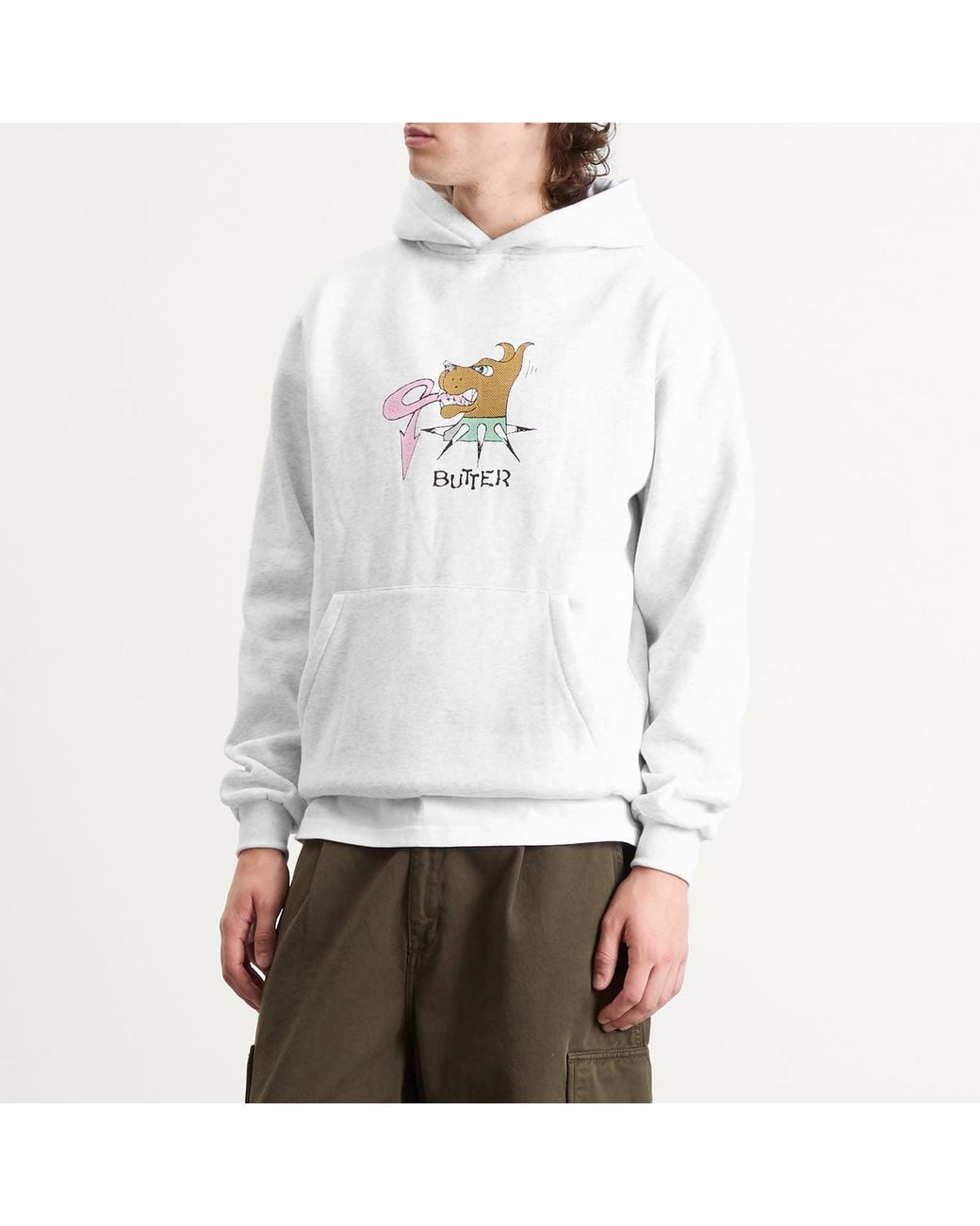 Butter Goods Canine Hoodie in White for Men | Lyst