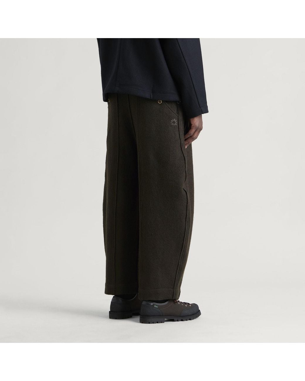 Ganter Black Cottonopolis Trousers for men