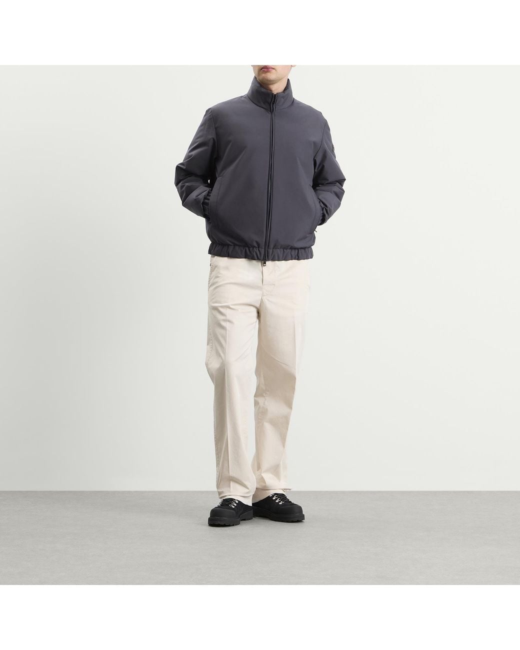 Moncler Gray Luserna Jacket for men