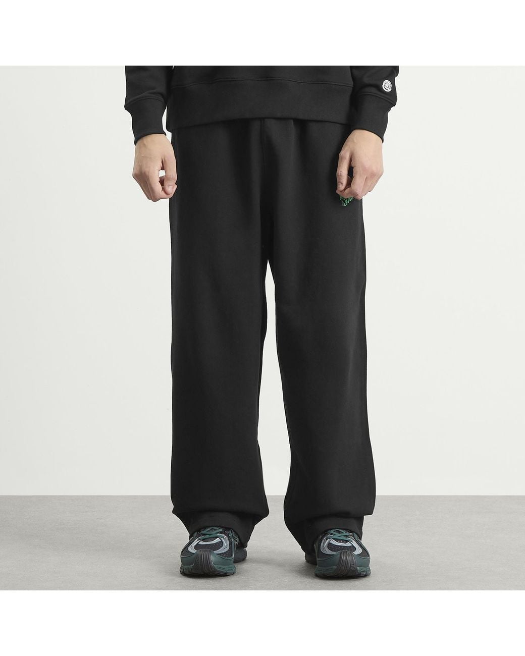 BBCICECREAM Gray Arch Logo Wide Leg Sweatpants for men