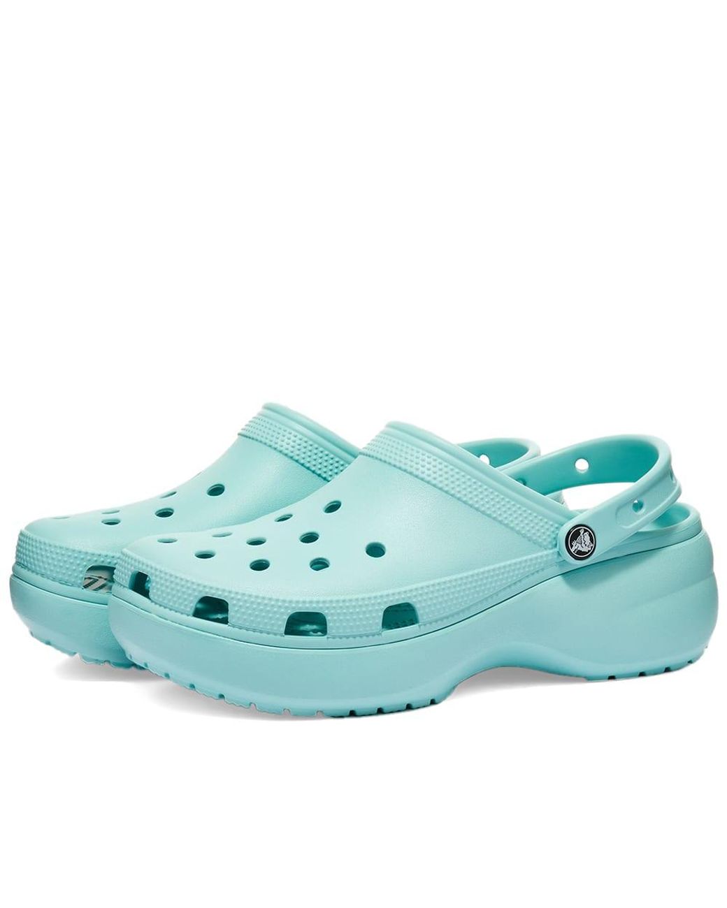 crocs mint blue