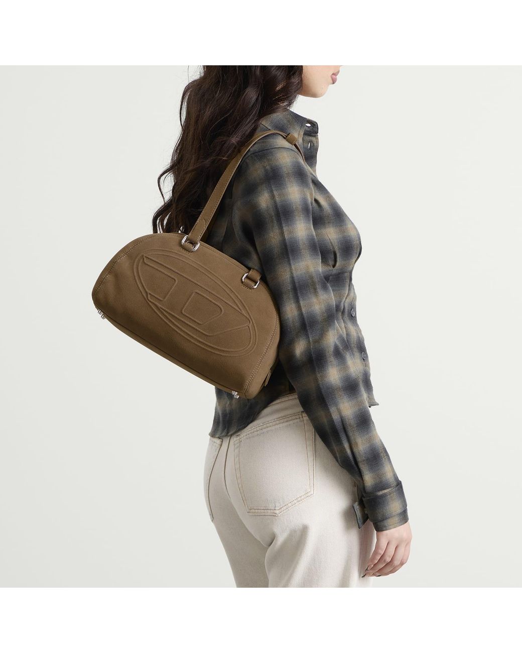 DIESEL Brown 1Dr Dome Shoulder Bag