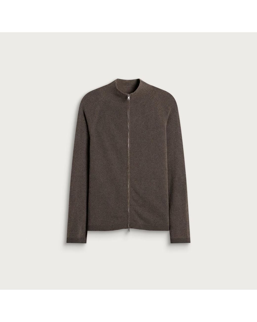 Our Legacy Brown Spray Dye Cherub Wool Line Zip Cardigan for men
