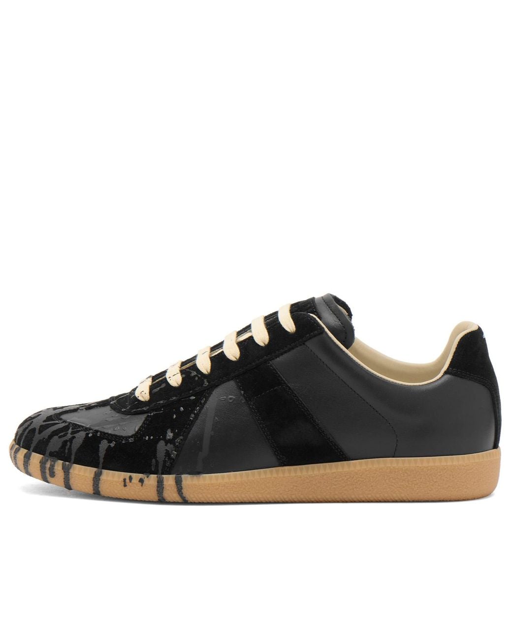Maison Margiela Black Replica Sneaker for men