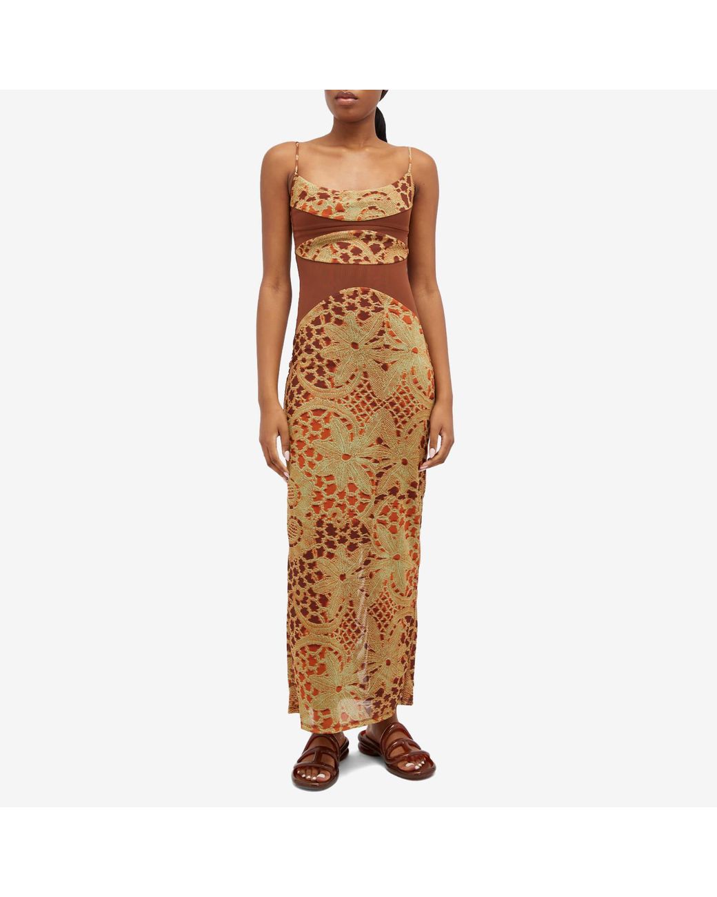 Miaou Gia Dress in Metallic | Lyst
