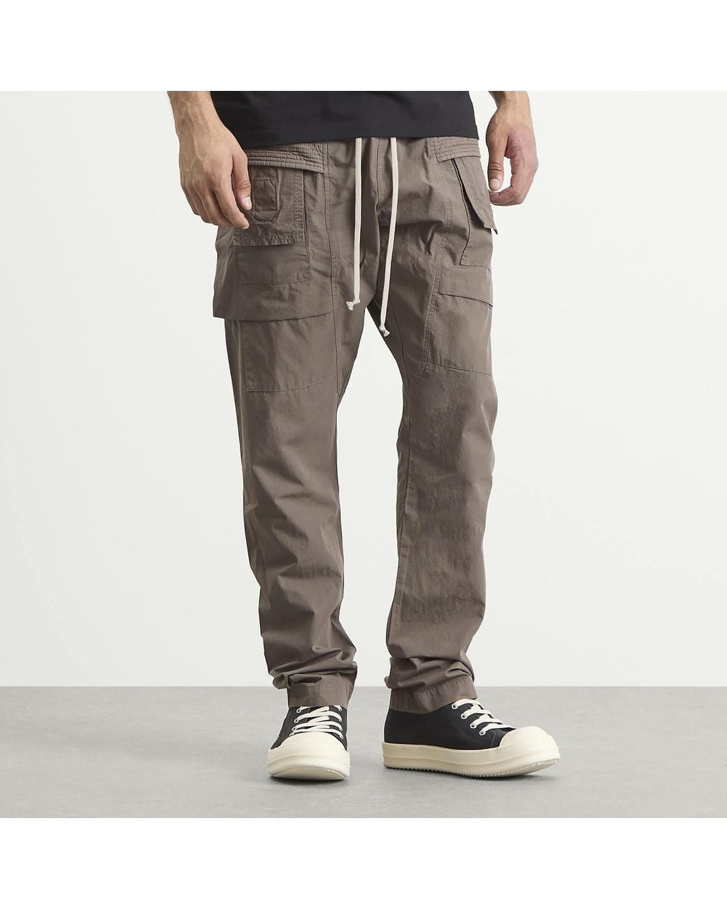 Rick Owens Gray Creatch Cargo Drawstring for men