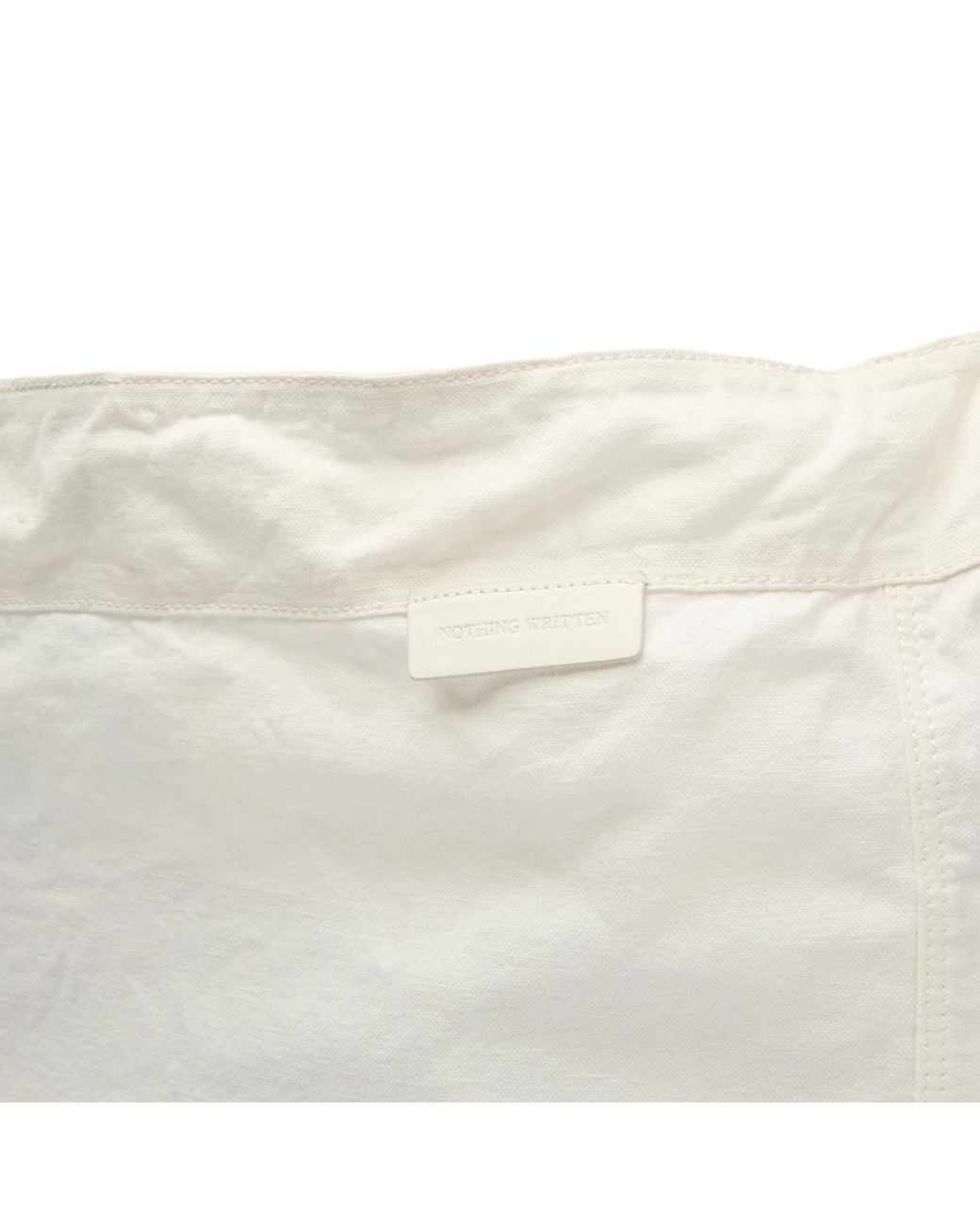 NOTHING WRITTEN White Linen Cross Body Bag