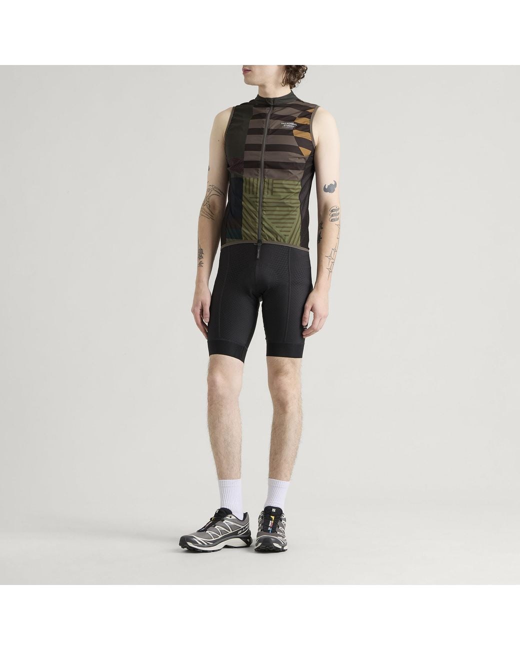 Pas Normal Studios Green Mechanism International Stow Away Gilet for men