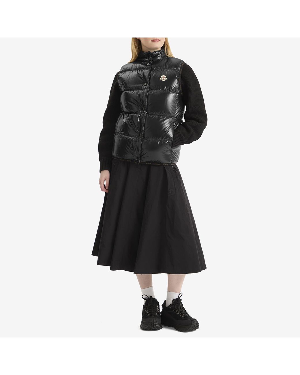 Moncler Black Badia Puffer Vest Jacket