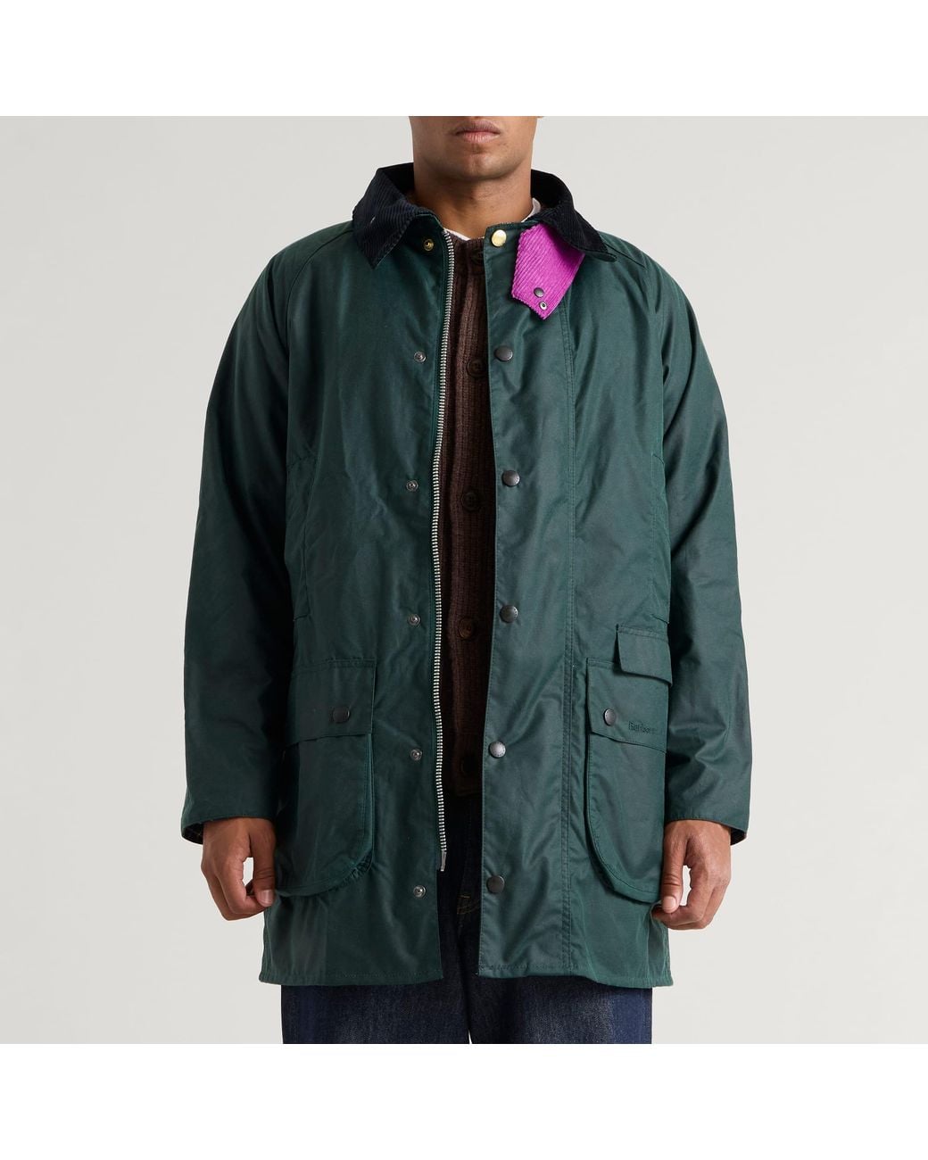 Barbour Green X Paul Smith Gamefair Wax Jacket for men