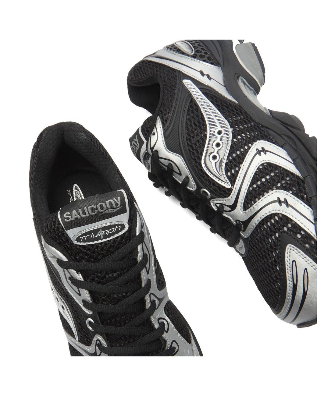 Saucony Progrid Triumph 4 Sneakers in Black | Lyst