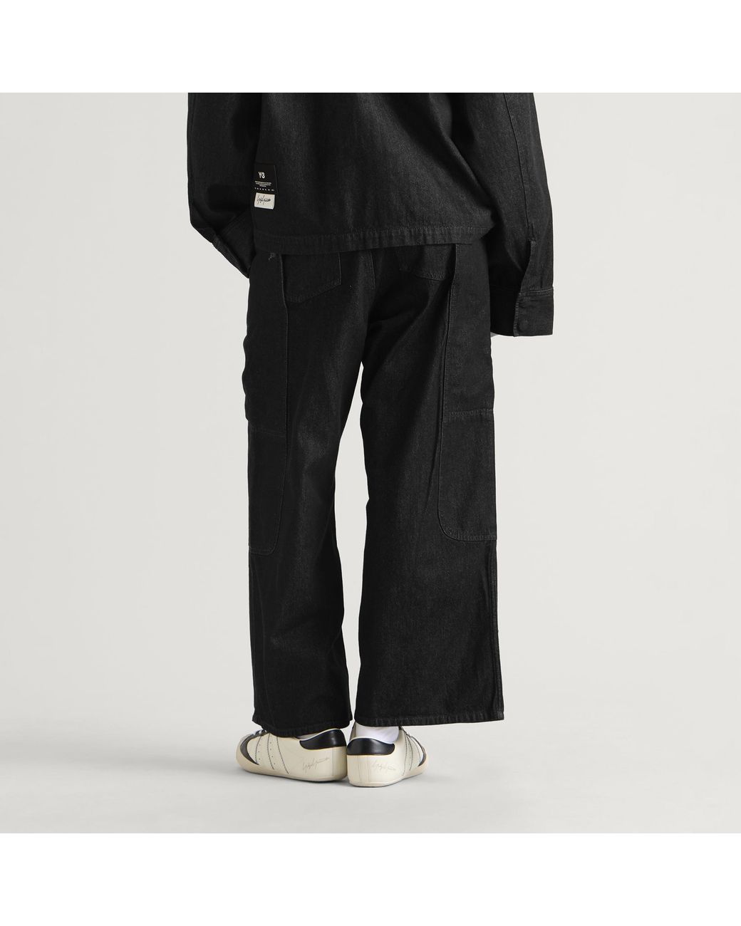 Y-3 Black Denim Large Pocket Pant