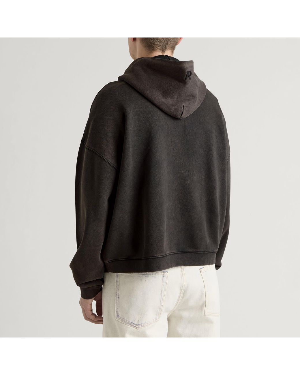 Represent Black Boxy Oversized Hoodie for men