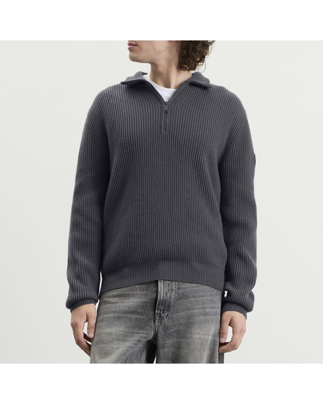 Canada Goose Gray Mckinney Quarter Zip Knit for men