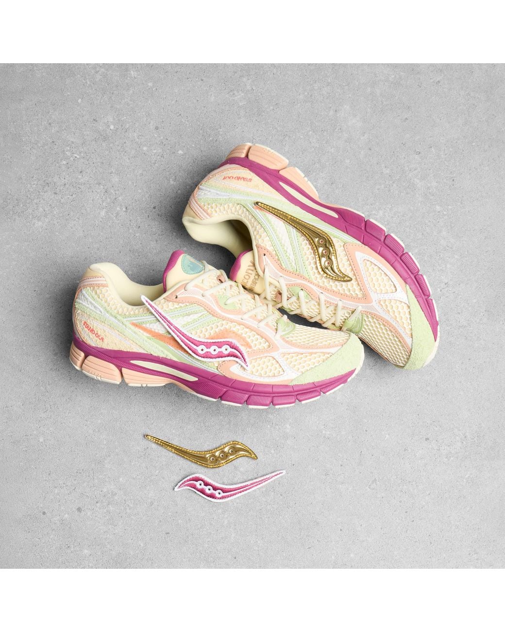 Saucony Pink X Stan Birch Guide 7 Sneaker for men