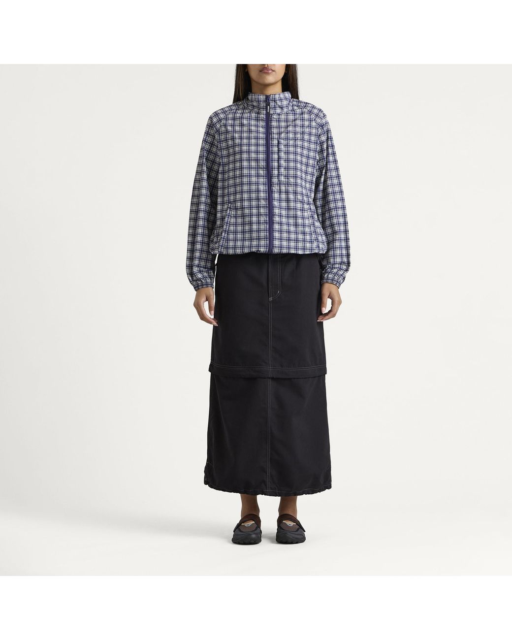 Gramicci Black Zip Off Midi Skirt