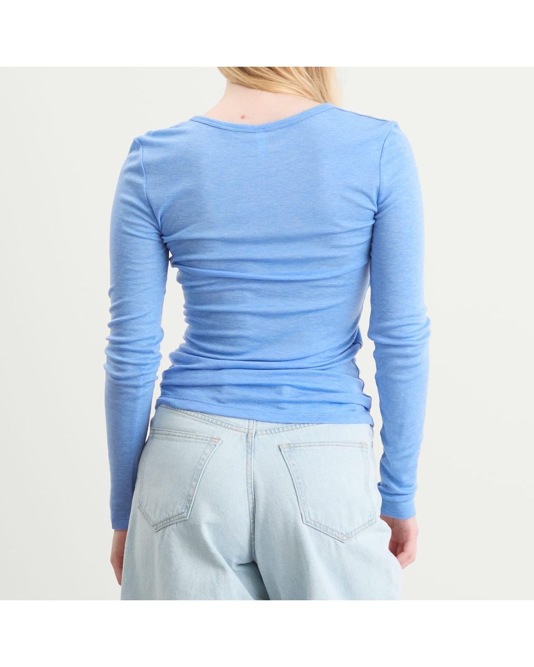 Samsøe & Samsøe Blue Sadou Long Sleeve T-Shirt