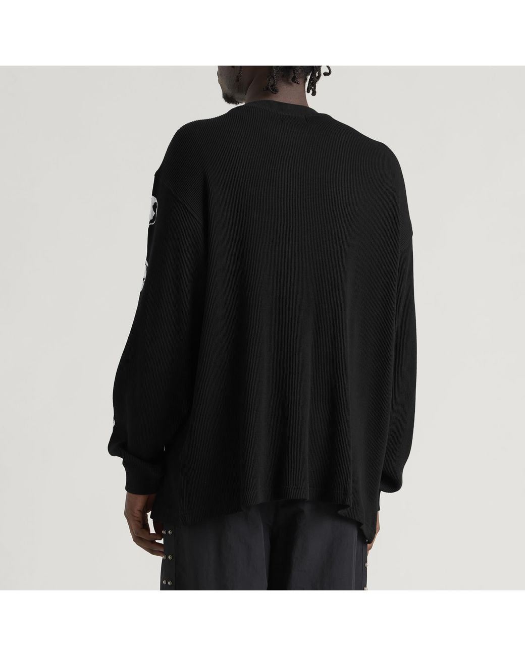 THUG CLUB Black Endless Long Sleeve Top for men
