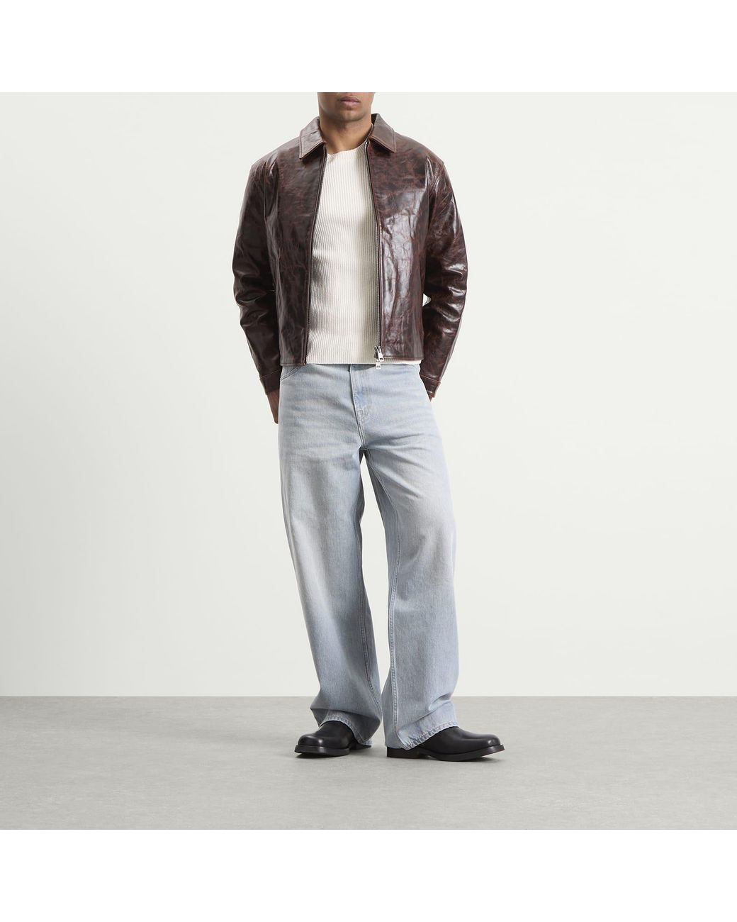 Ronning Brown Leather Jacket for men