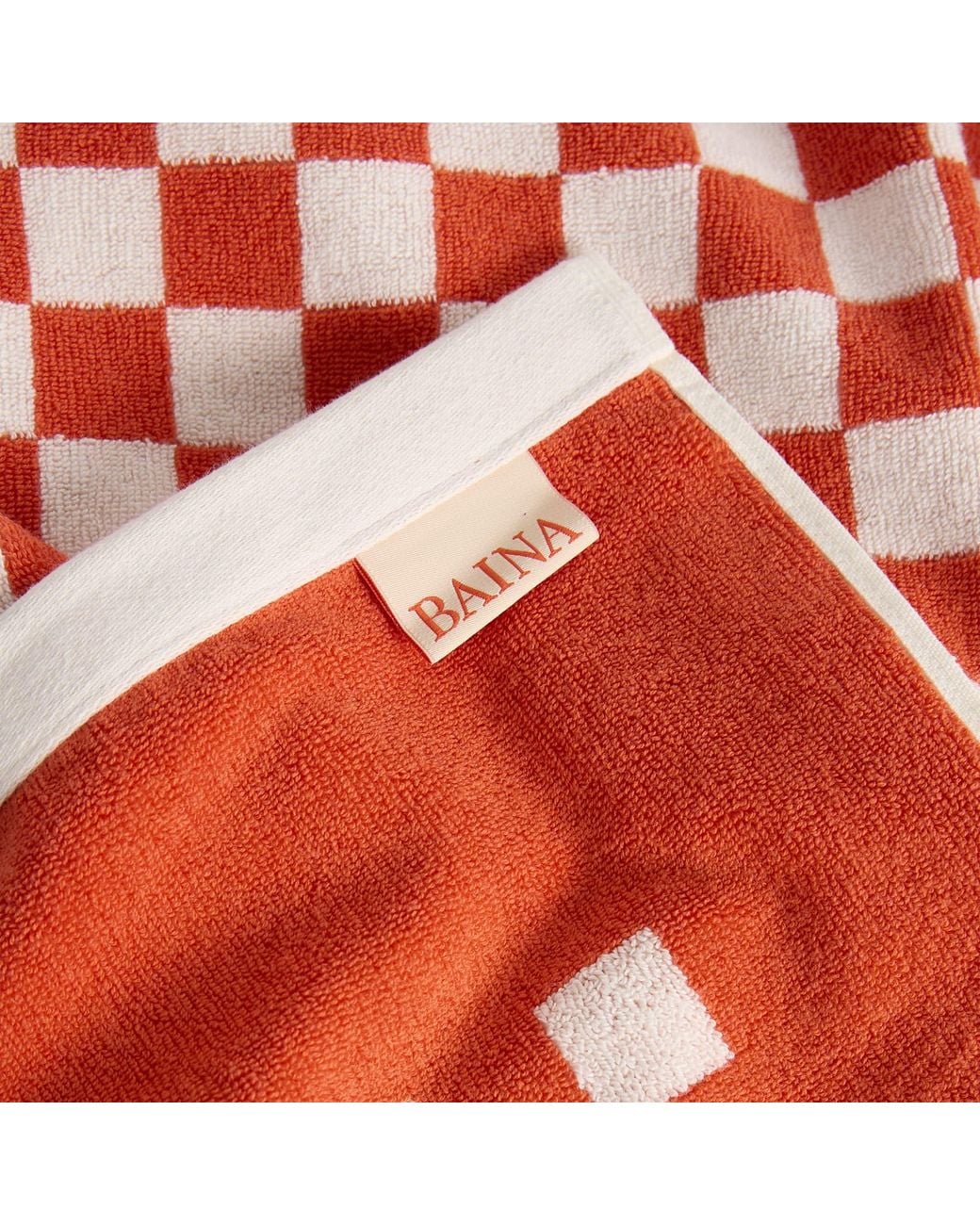 BAINA Red Roman Pool Towel