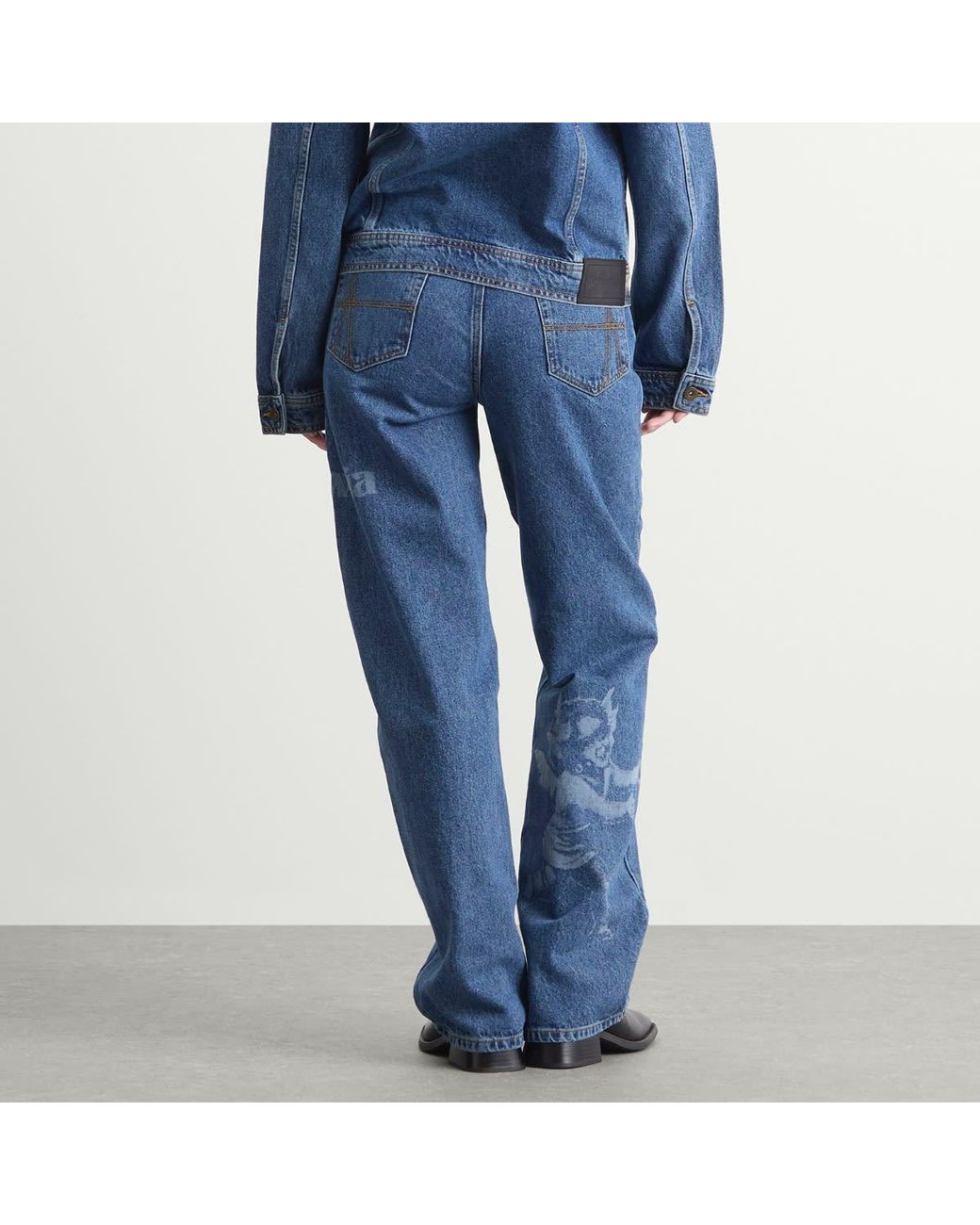 Ahluwalia Blue Laser Jeans