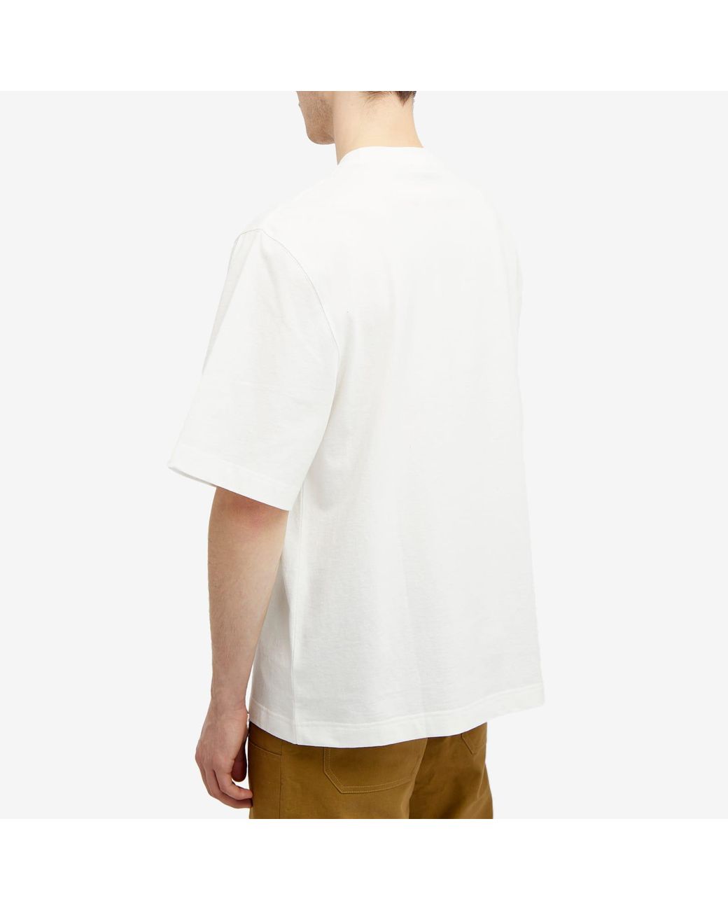 Burberry Rose Logo T-Shirt in White for Men | Lyst