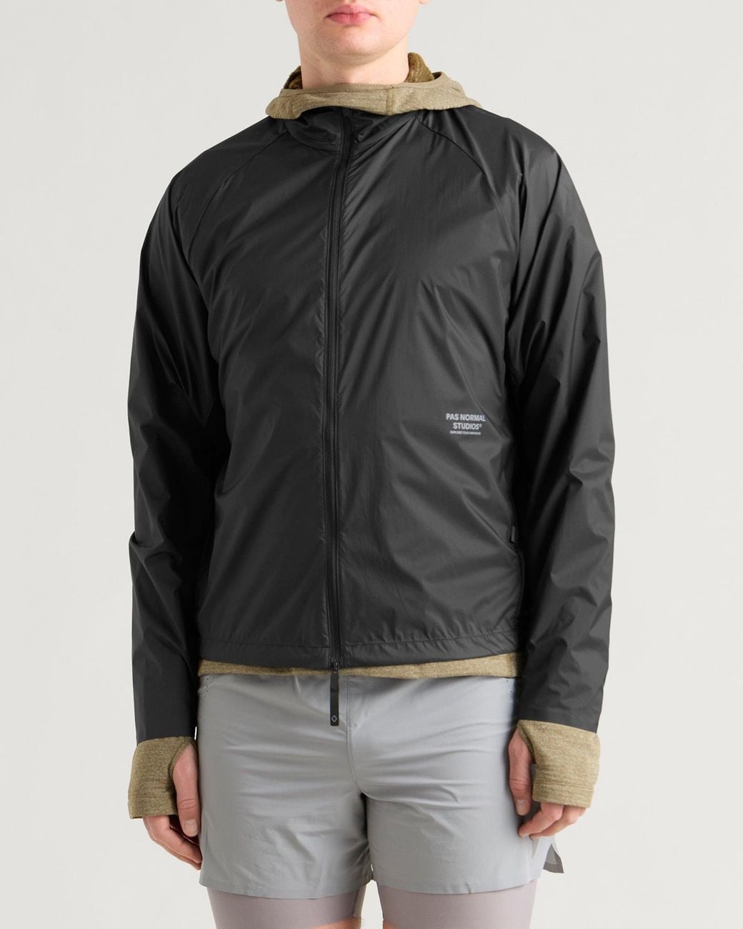 Pas Normal Studios Black Balance Windproof Jacket for men