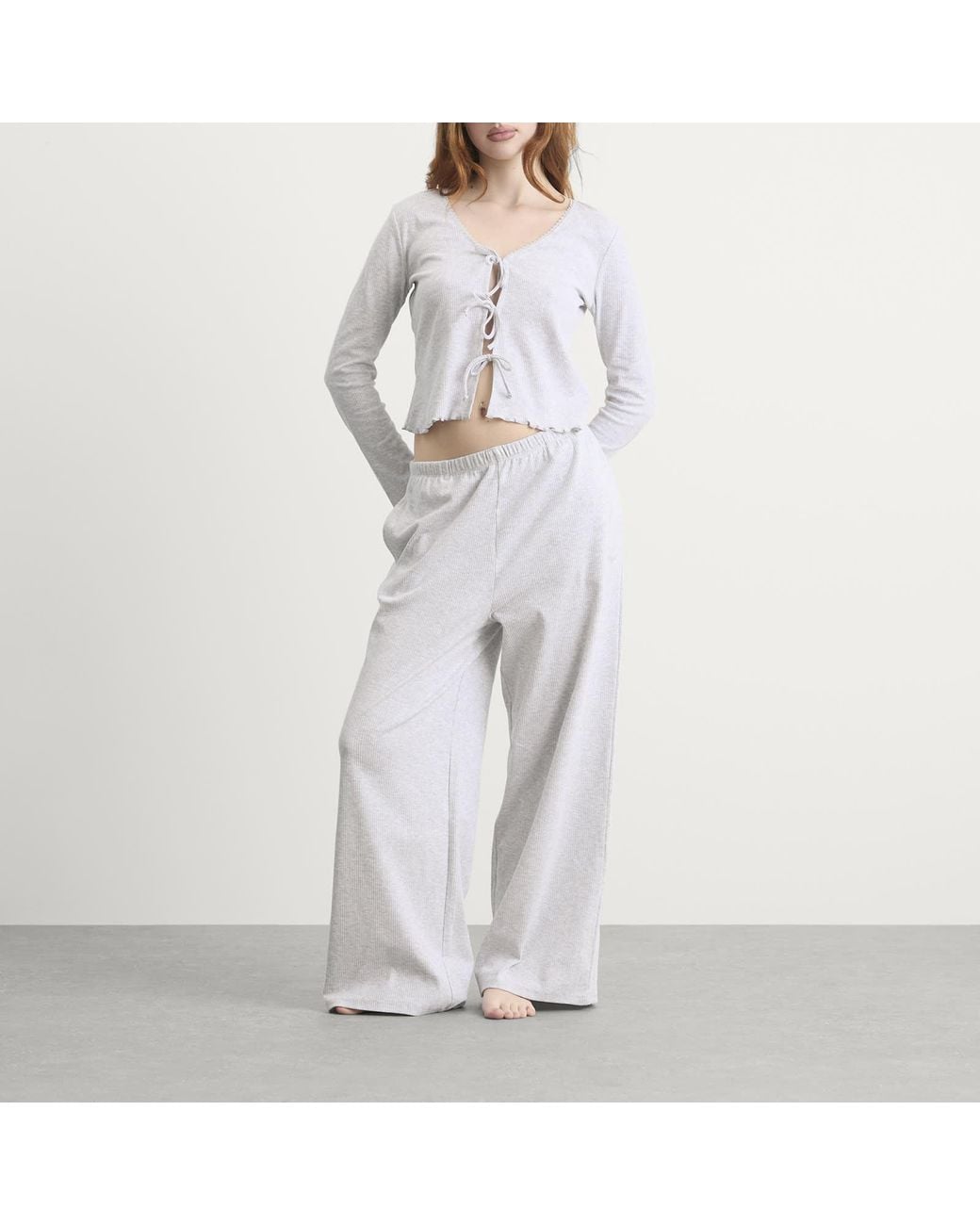 Tala White Sleep Lounge Tie Cardigan