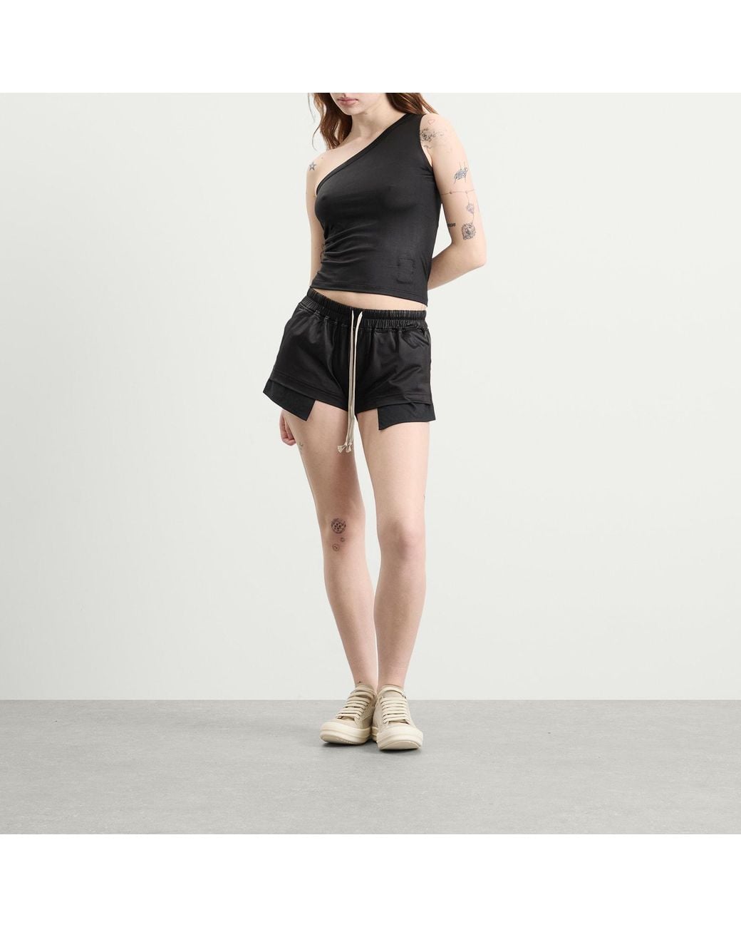 Rick Owens Black Sleeveless Coated Ziggy T-Shirt